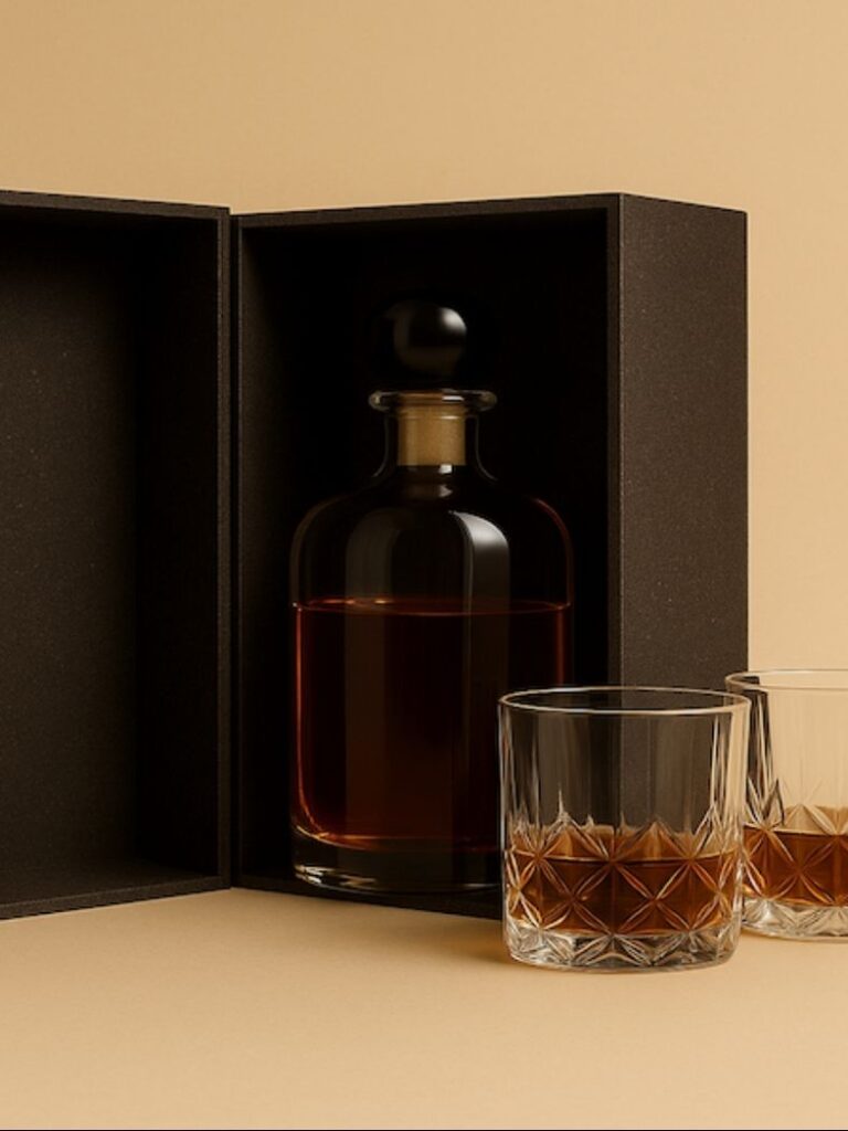 Bottle stand made of coffee biopolymer