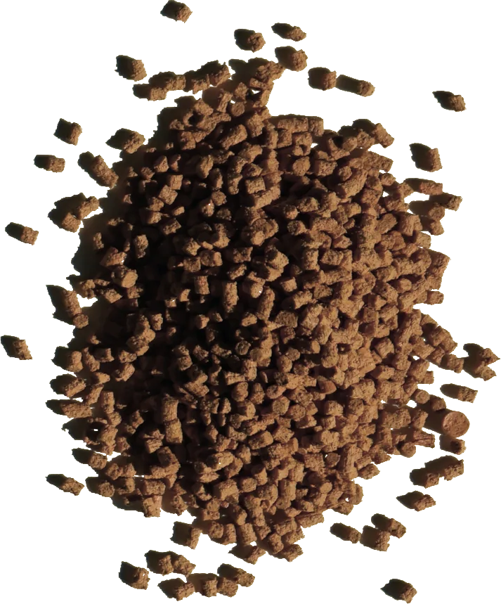 Close-up of Rekrill Nut hazelnut shell biopolymer