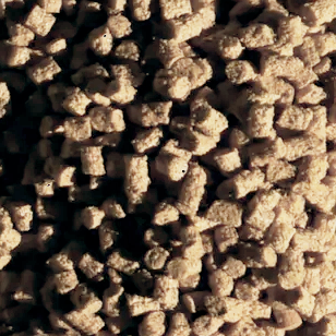Close-up of Rekrill bran biopolymers for industry