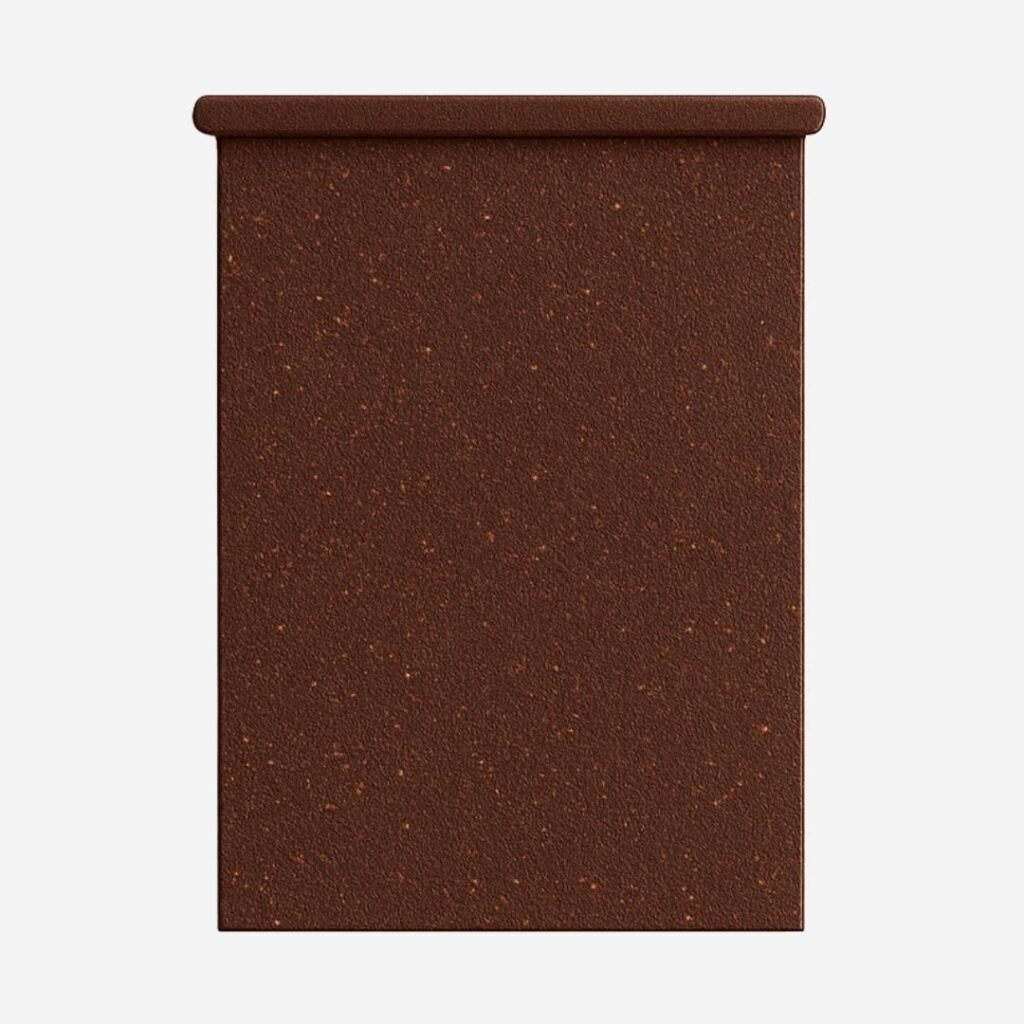 Brown Rekrill panel made of medium granulometry coffee biopolymer
