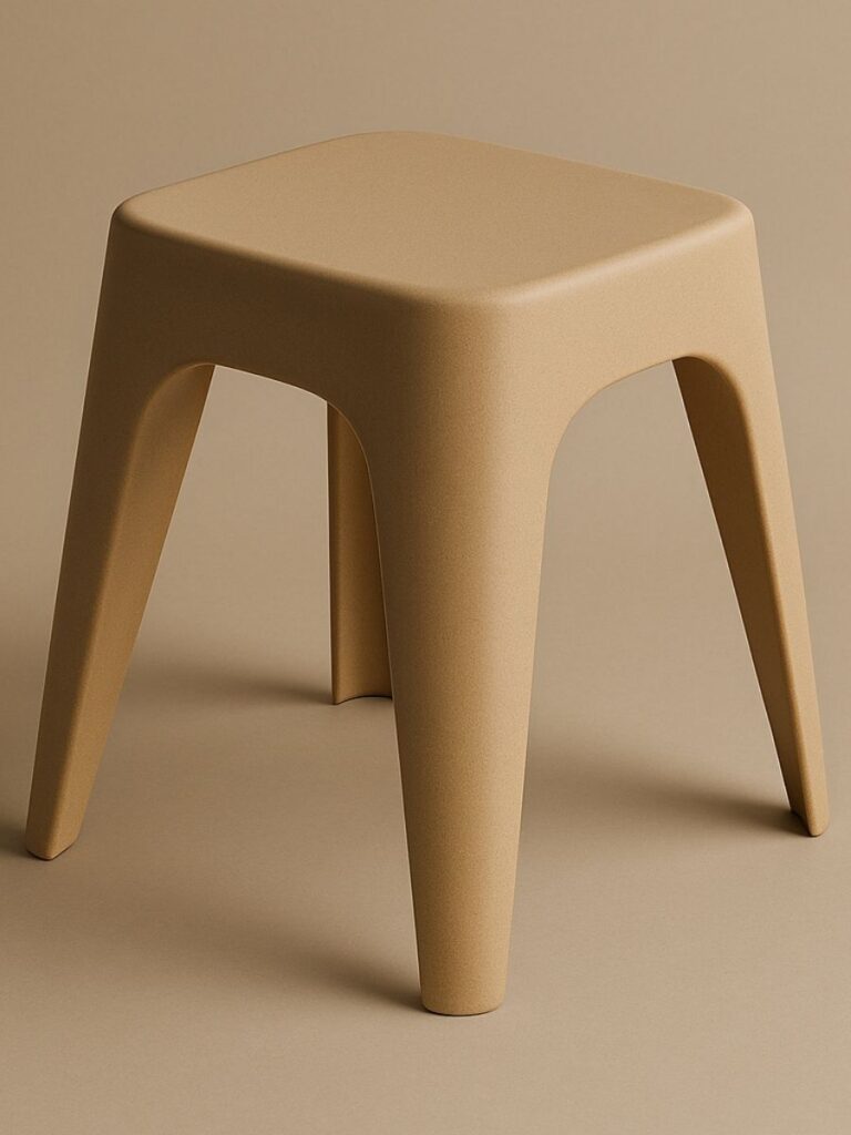 Eco sustainable materials for design: Rekrill biopolymer stool