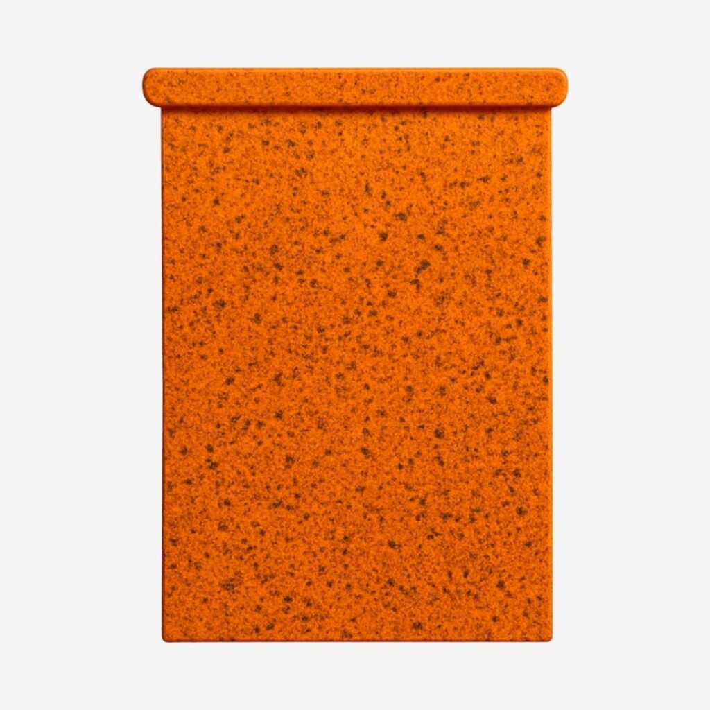 Rekrill panel made of coarse granulometry orange biopolymer
