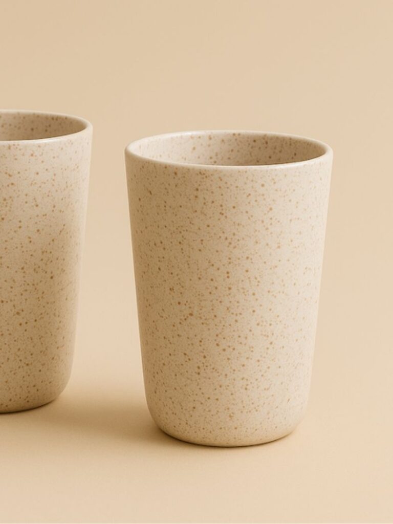 Sustainable food packaging glasses made from Rekrill bran biopolymer
