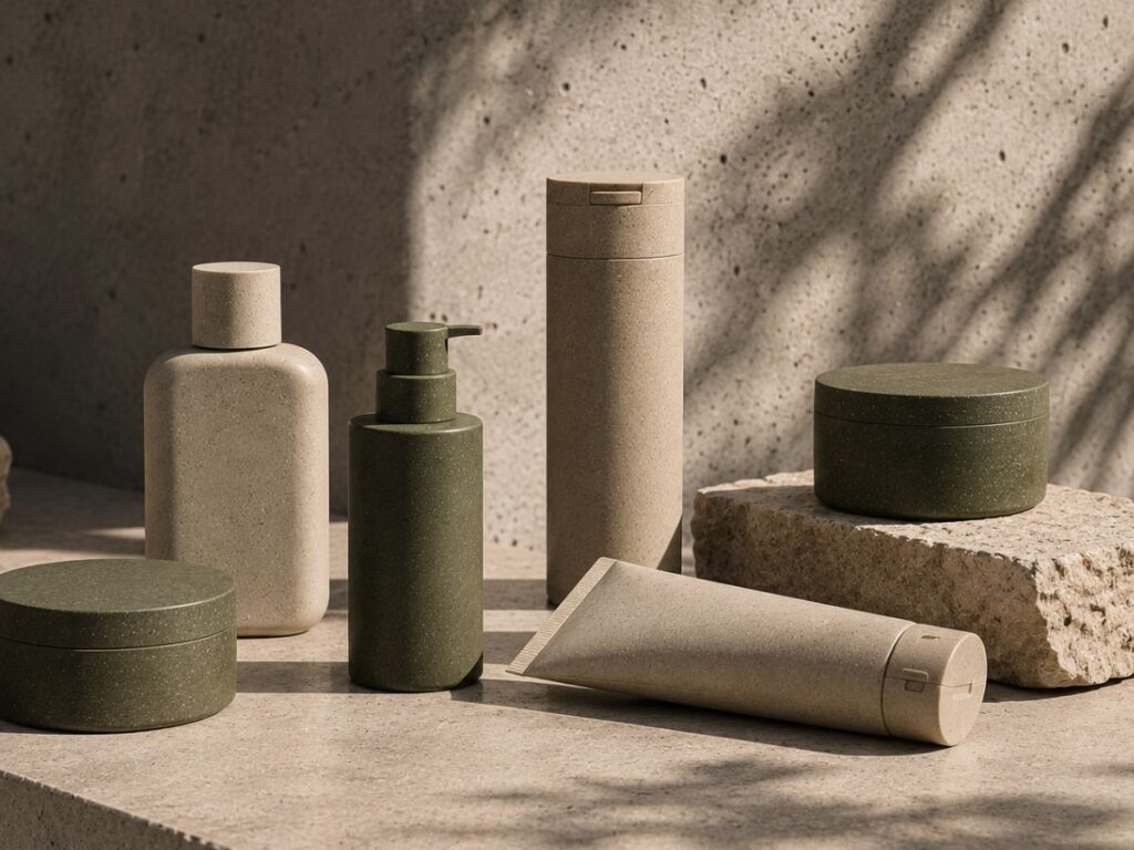 Cosmetic Packaging made with Rekrill Recyclable Material