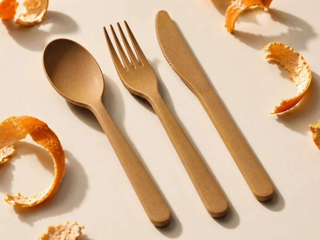 Cutlery made with Rekrill recyclable material